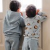 Blaues Kinder-Sweatshirt mit Igelmotiv