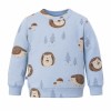 Blaues Kinder-Sweatshirt mit Igelmotiv