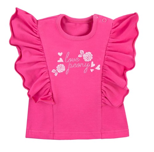 Bluse mit Rüschen PEONY rosa