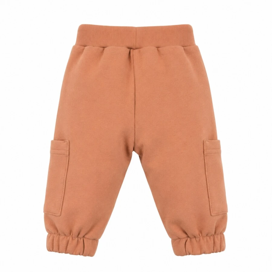 Brauner Kinder-Trainingsanzug mit Stickerei