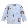 Blauer Baby-Kaftan mit Igelmotiv