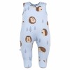 Blaue Baby-Schlafstrampler mit Igeln