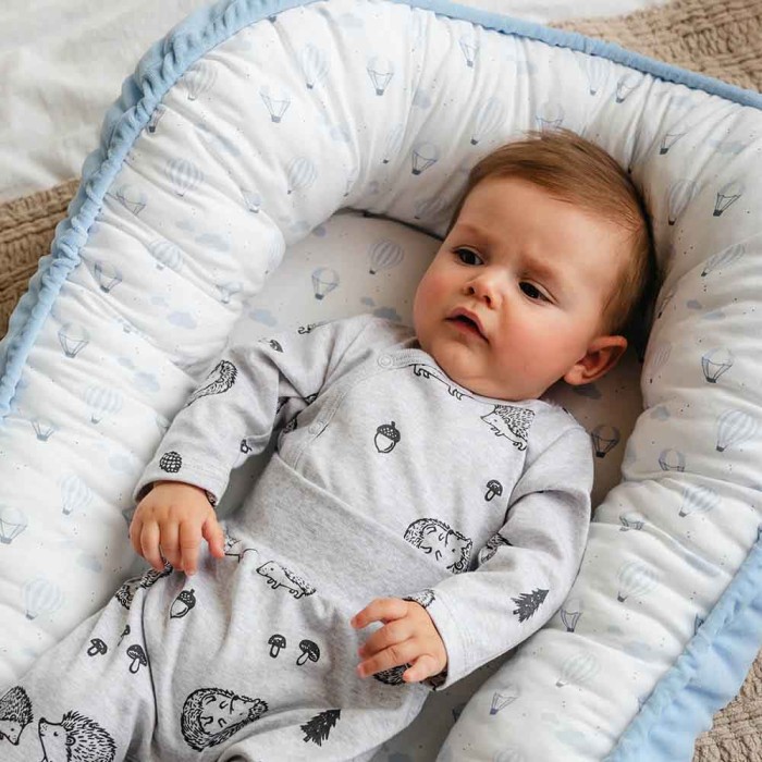 Grauer Baby-Wickelbody