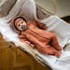 Baby-Fleeceoverall in Zimtfarbe