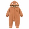 Baby-Fleeceoverall mit Igelmotiv