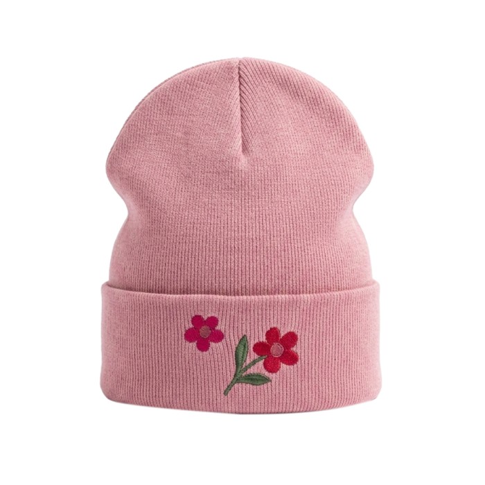 Mädchenmütze mit Blumen