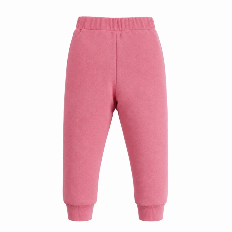 Mädchen Trainingsanzug rosa mit Stickerei