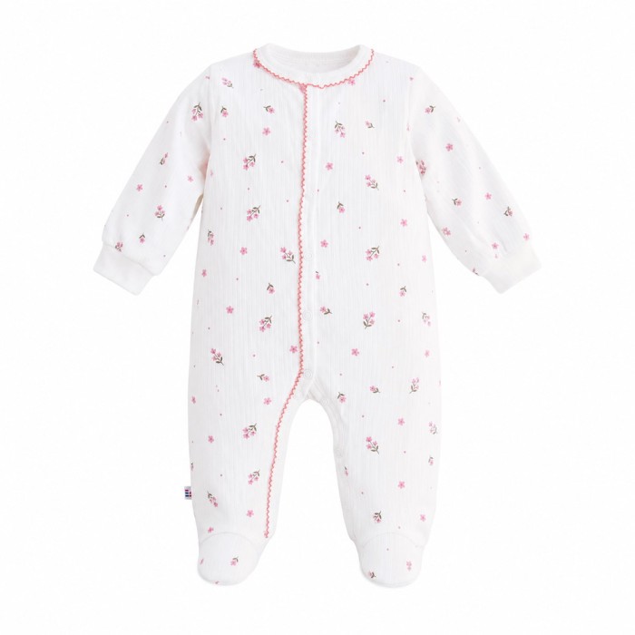 Baby-Strampler mit Blumenmuster