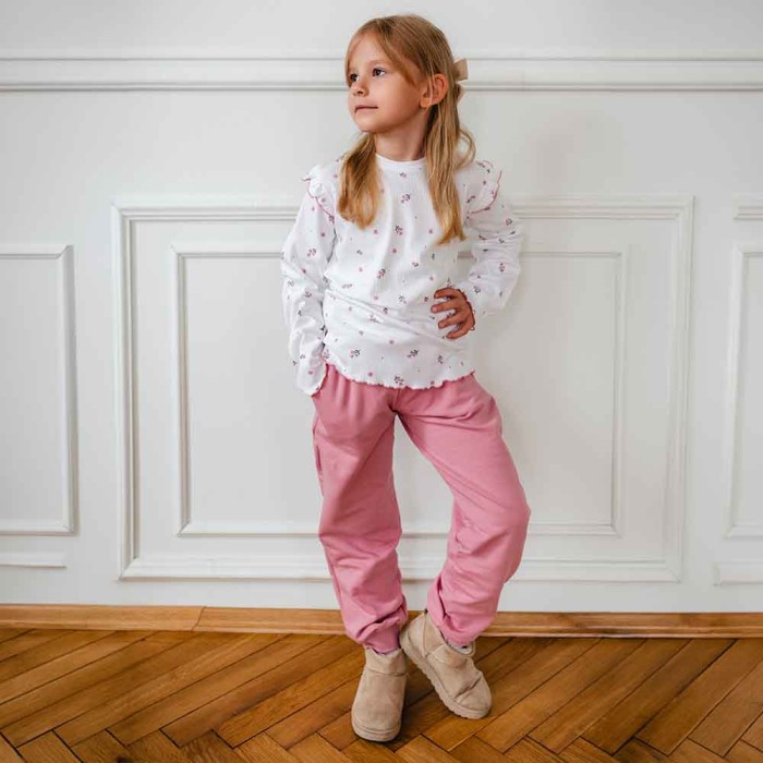 Mädchenbluse mit Volants