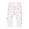 Mädchen Leggings weiß mit Blumen