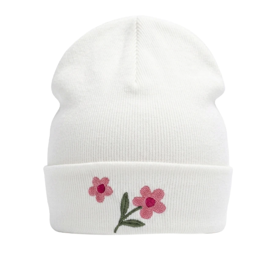 Mädchenmütze mit Blumen