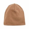 Karamellfarbene Merino Baby-Mütze