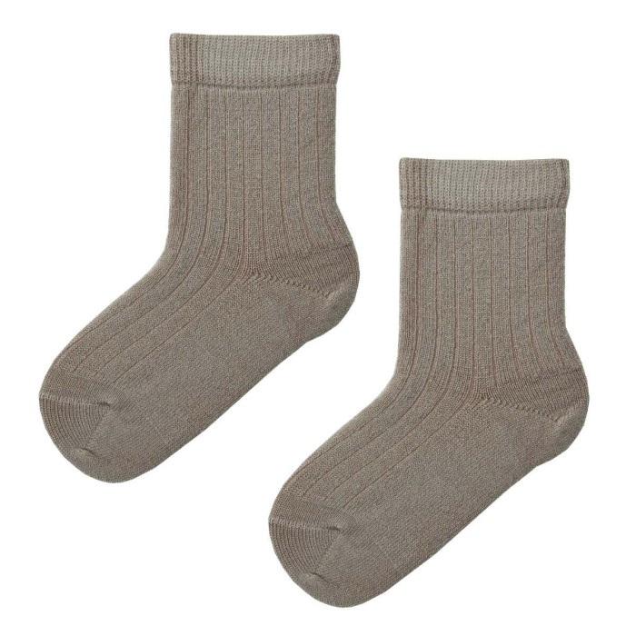 Merino Babysocken Taupe