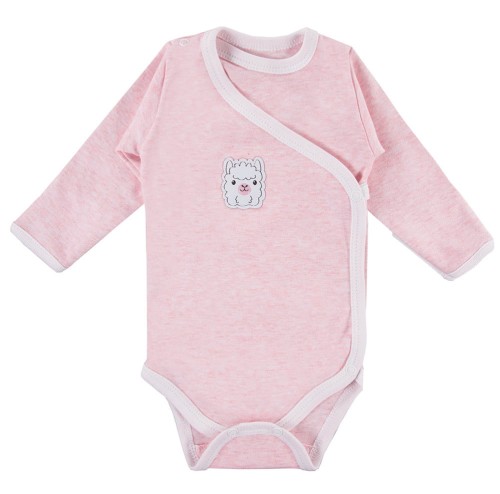 Wickelbody, rosa mit Alpaka