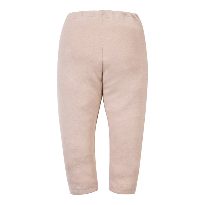 Beige glatte Kinderleggings