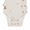 Mitwachsender Babybody in Ecru mit Bären und Herzen