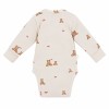Mitwachsender Babybody in Ecru mit Bären und Herzen