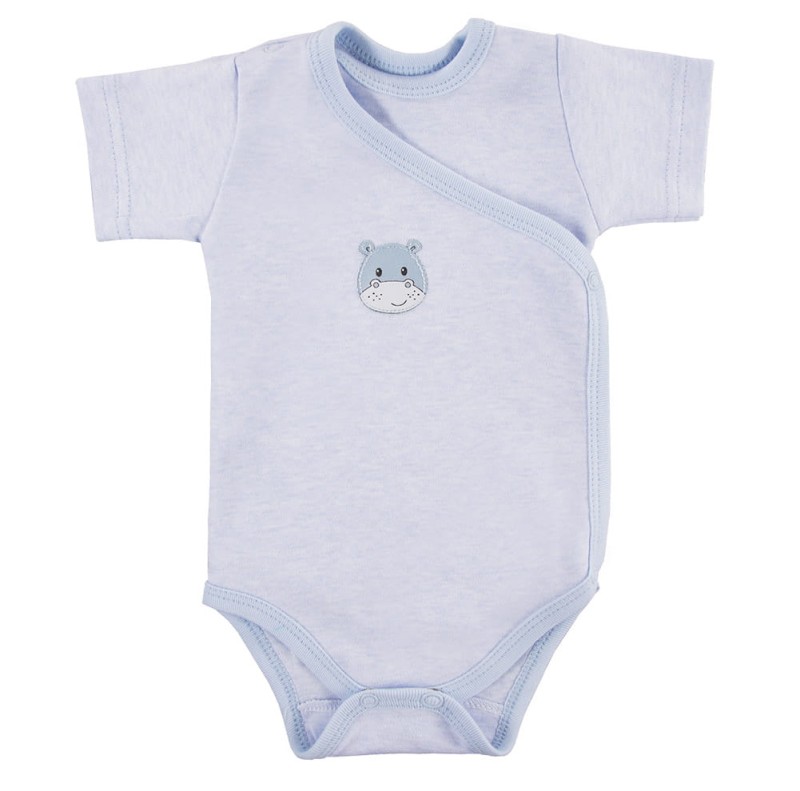 Body kopertowe z krótkim rękawem z hipciem niebieskie chłopięce