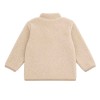 Beige Kinderjacke aus Teddyfleece