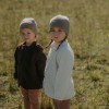 Kinderjacke aus Teddyfleece in Ecru
