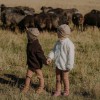 Kinderjacke aus Teddyfleece in Ecru