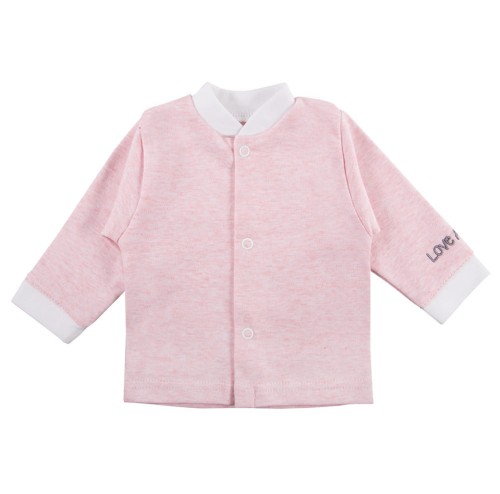 Baby-Jäckchen rosa mit Alpaka