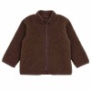 Braune Kinderjacke aus Teddyfleece