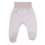 Beigefarbene Halbstrampler mit Tiger