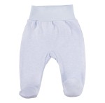 Baby-Halbstrampler blau mit Hippie