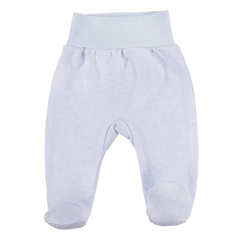 Baby-Halbstrampler blau mit Hippie