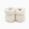 Babyschühchen aus Teddyfleece in Ecru