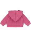 Beerenfarbene Mädchen-Sweatjacke