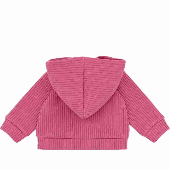Beerenfarbene Mädchen-Sweatjacke