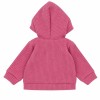 Beerenfarbene Sweatjacke mit Reißverschluss