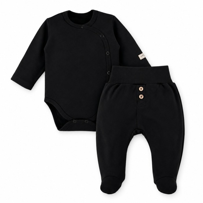 Schwarzes Babyset