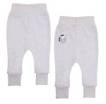 Graue Baby-Leggings mit Zebra-Muster