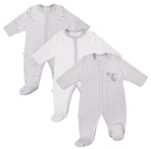 3er-Pack Babybodys TINY grau