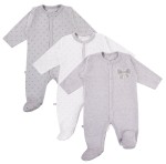 3er-Pack Babybodys TINY grau