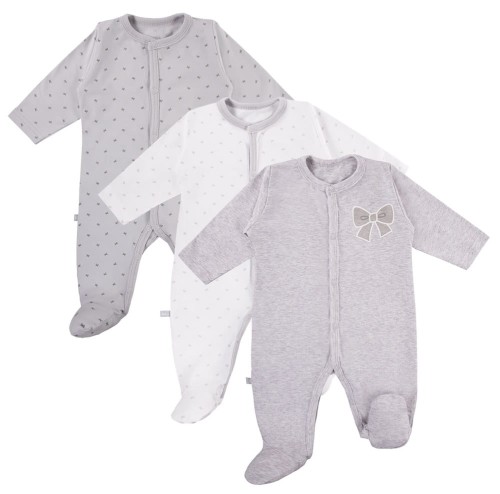 3er-Pack Babybodys TINY grau