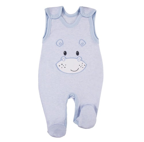 Blaue Baby-Schlafstrampler mit Hipcip