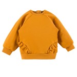 Sweatshirt honey with frill