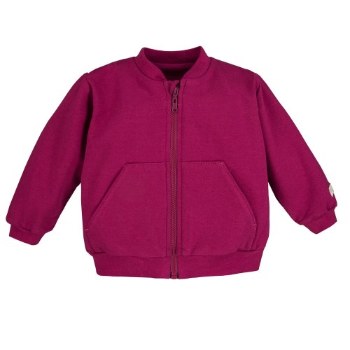 Kinder-Bomberjacke in Bordeauxrot