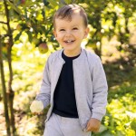 Graue Bomberjacke für Kinder