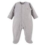 Kinderstrampler mit Tasche, grau