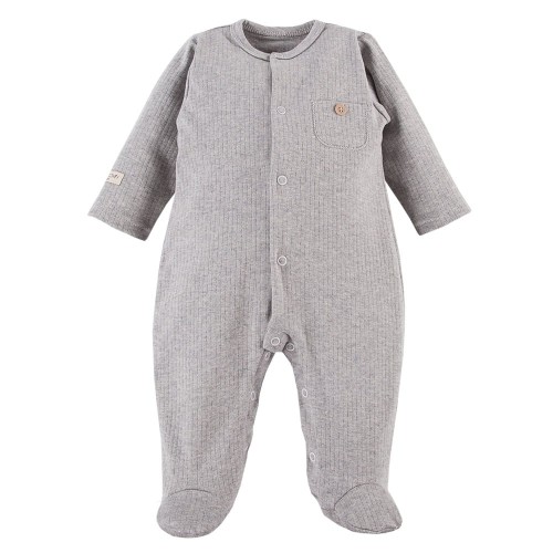 Kinderstrampler mit Tasche, grau