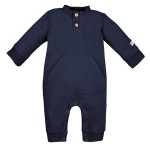 Strampler aus Sweatshirtstoff, dunkelblau