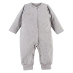 Strampler mit Tasche ohne Füße, grau