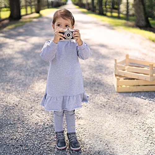 Kleid Sweatshirtkleid  SIMPLY COMFY grau