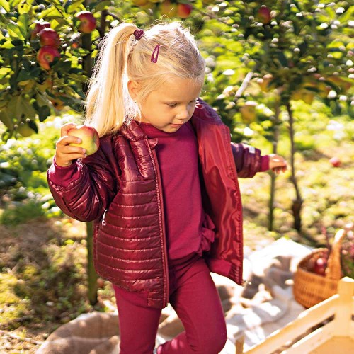 Kinderjacke, burgunderrot, gesteppt