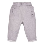 Graue Kinder-Jogginghose mit Rüschen